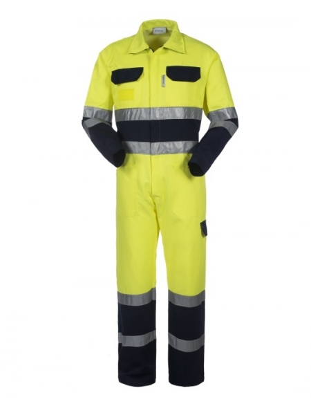 Tuta da lavoro alta visibilità personalizzata Rossini Tech Hi-Vis